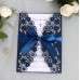 Latest Invitation Card Laser Cut Iridescent Paper White Beautiful Invitation 